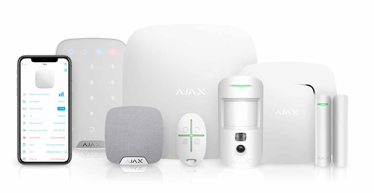 AJAX Alarm system in white